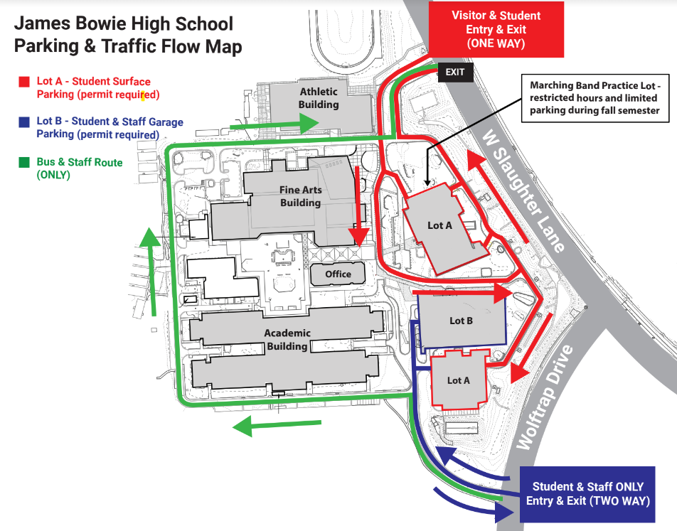 Parking Bowie High School